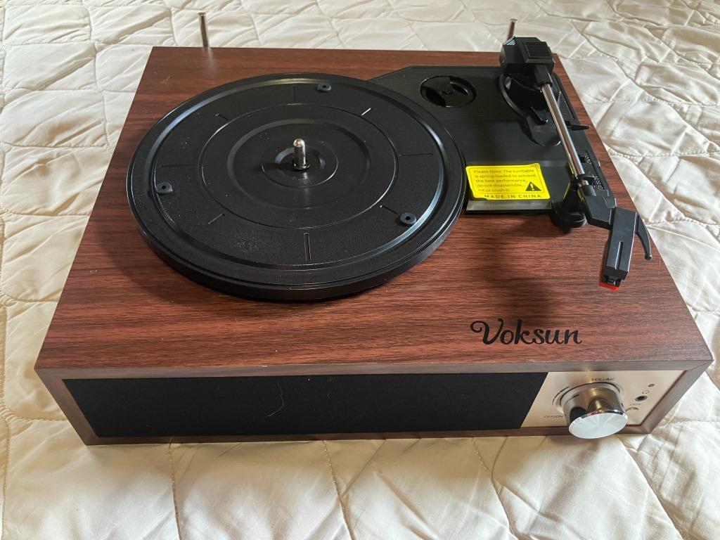 アナログレコード⇒USBメモリーダビングOK　レトロデザインレコードプレーヤー　VOKSUN　S450A _画像1