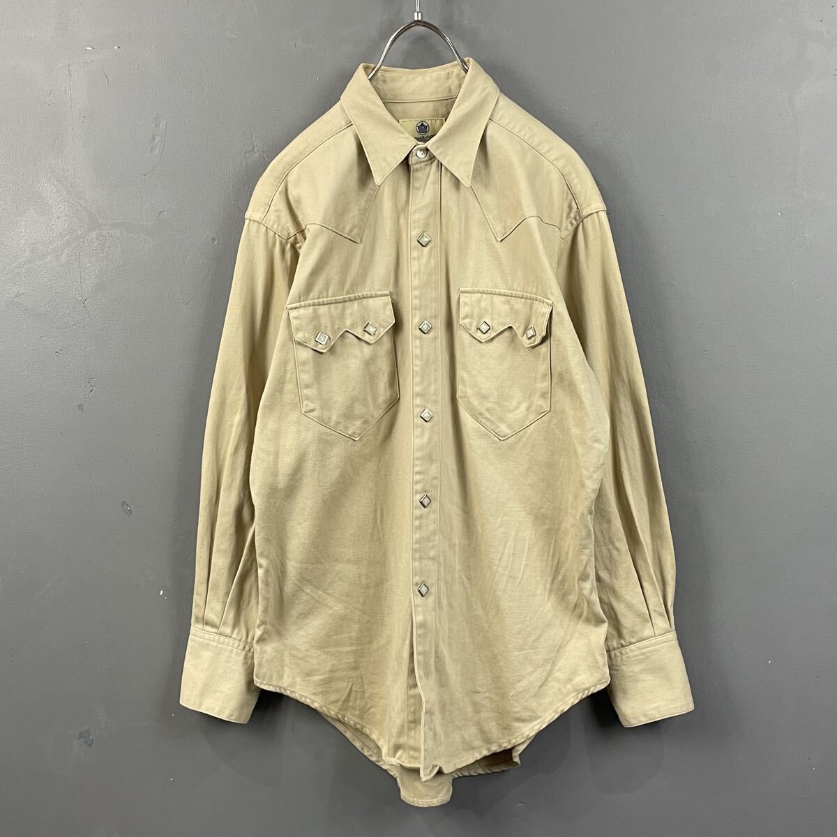 SUGAR CANE TOYO ENTERPRISE シュガーケーン 東洋エンタープライズ 長袖シャツ ウエスタンシャツ ベージュ ベージュ メンズ