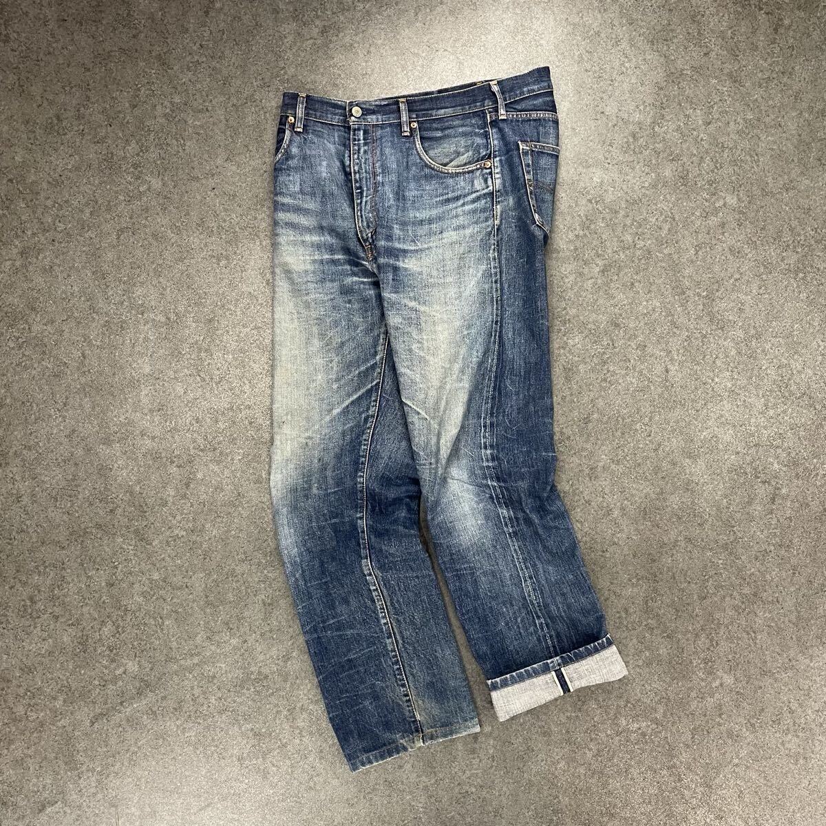 Levi’s リーバイス 502 502-XX 復刻 デニムパンツ セルビッチ ジーンズ ジーパン 裏J22 TALON ジッパー BIG E メンズ W36 ビッグサイズ