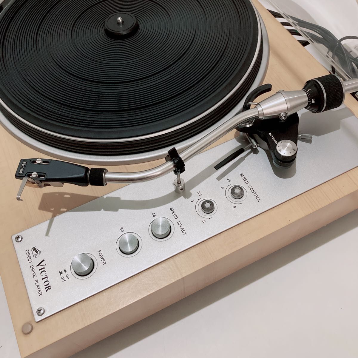 【美品】Victor レコードプレーヤー JL-B31 カートリッジ付き