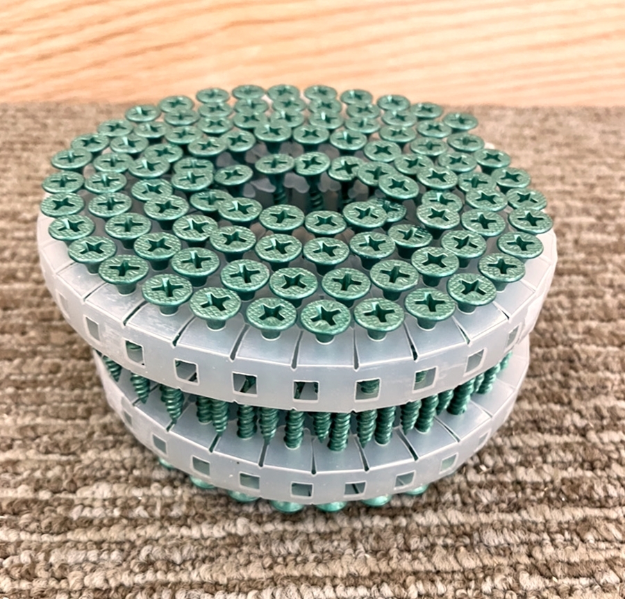 【未使用/2箱まとめ売り】若井産業　ロール連結ビス　ハイ＆ロー　3.8×32　RV32GWH　緑　IK0918ー13xx3_画像5