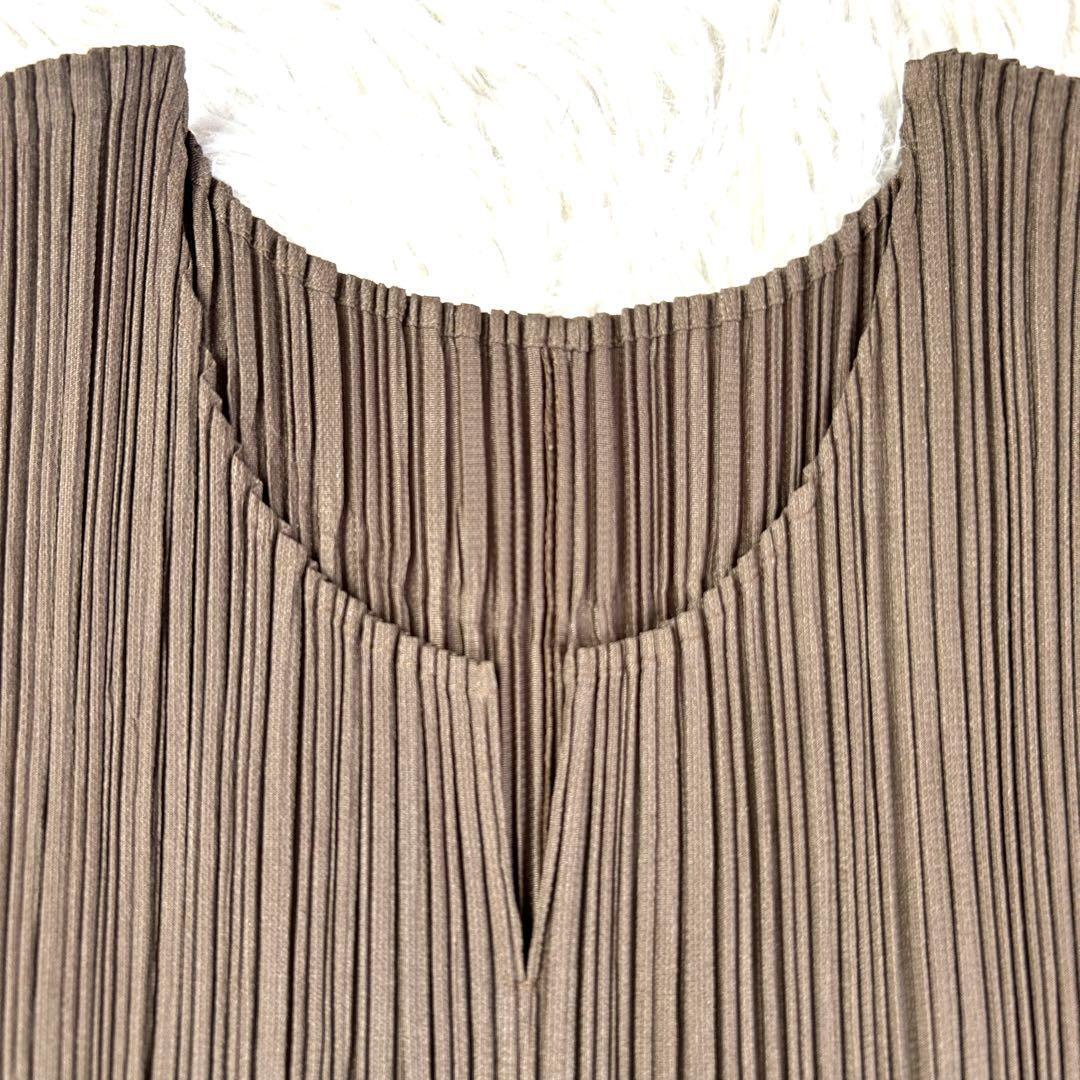 【大きいサイズ4】プリーツプリーズ ロングワンピース マキシ丈 ノースリーブ PLEATS PLEASE ISSEY MIYAKE - PLEATS PLEASE(プリーツプリーズ