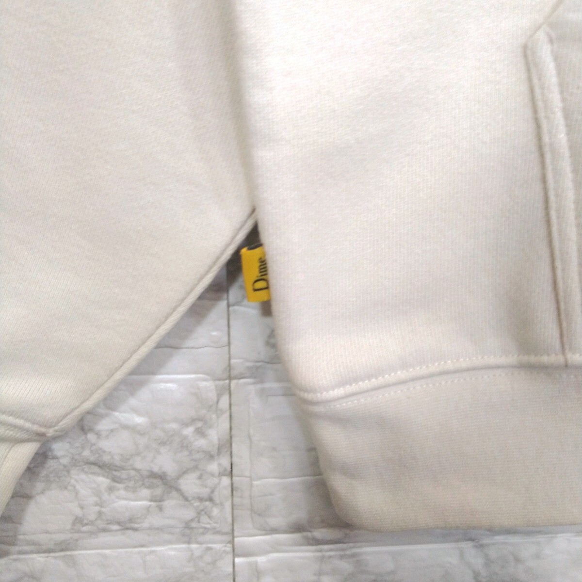 【Dime】ワッペン　立体アーチロゴ刺繍　裏起毛　プルオーバーパーカー_画像6