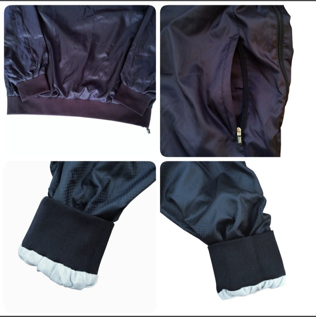 PearlyGates パーリーゲイツ 89 蓄熱 プルオーバー長袖 Vネック スニード ゴルフ S 紺 パープル 秋冬 防寒 ゴルフウェア メンズゴルフ_画像8