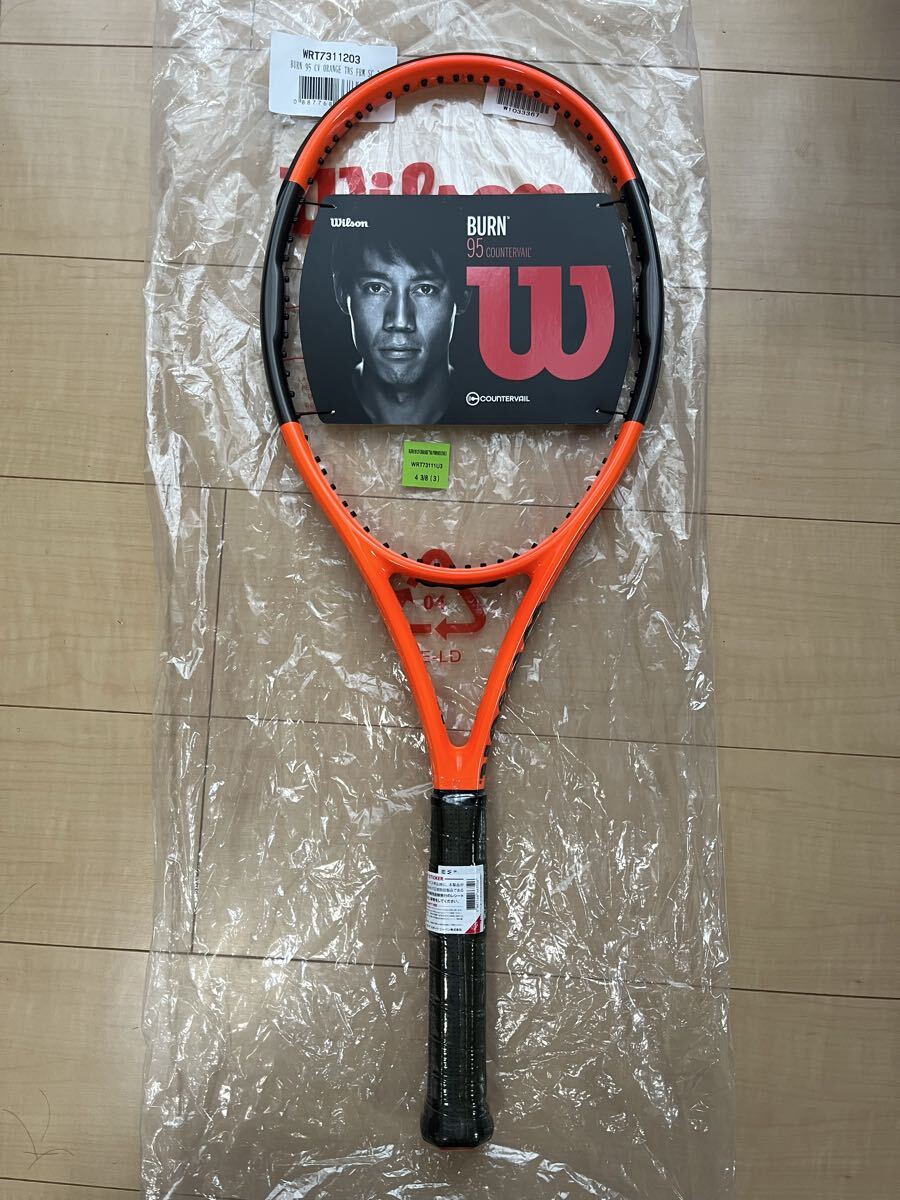 ☆新品未使用★Wilson/ウイルソン BURN 95 CV REVERSEカラー（グリップサイズ：3）_画像1