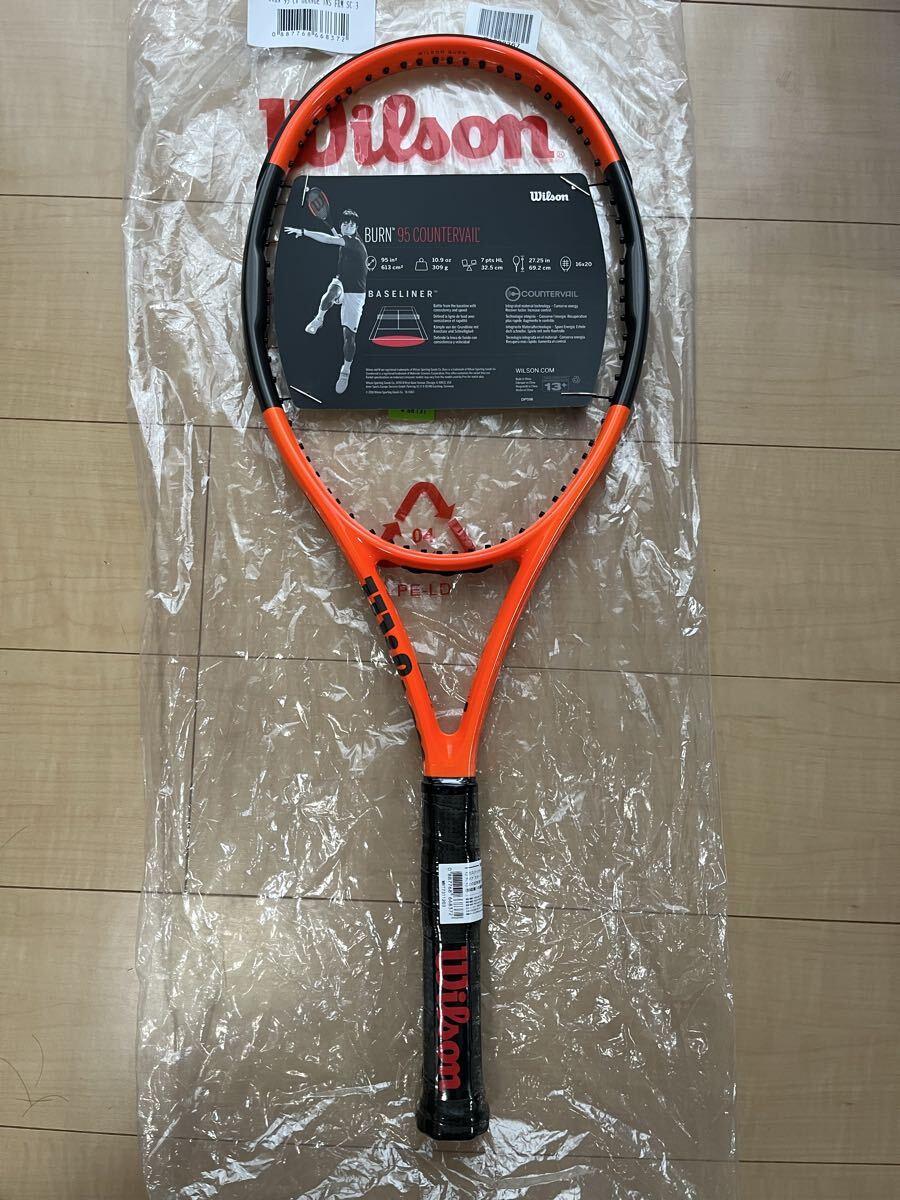 ☆新品未使用★Wilson/ウイルソン BURN 95 CV REVERSEカラー（グリップサイズ：3）_画像2