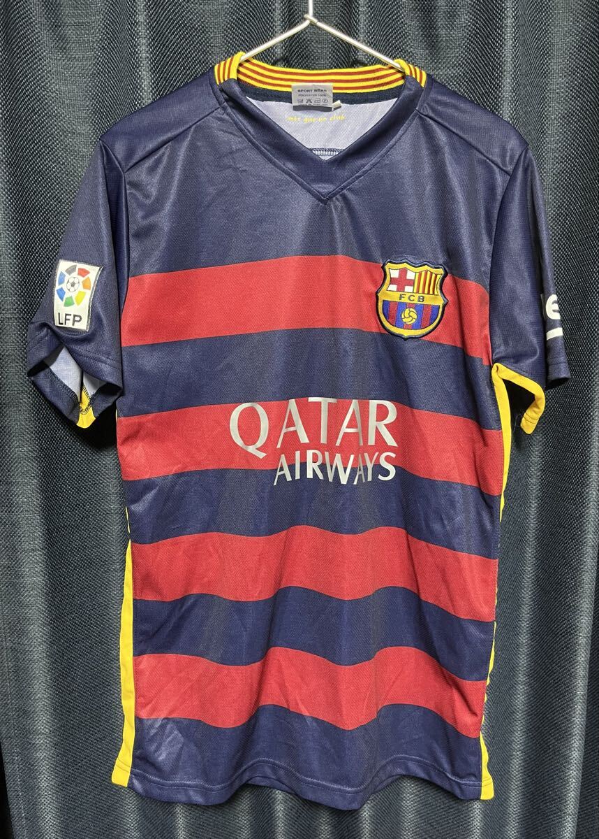 ネイマール バルセロナ ユニフォーム HOME Mサイズ リーガ?エスパニョーラ ブラジル代表 古著 ジャンク サッカー