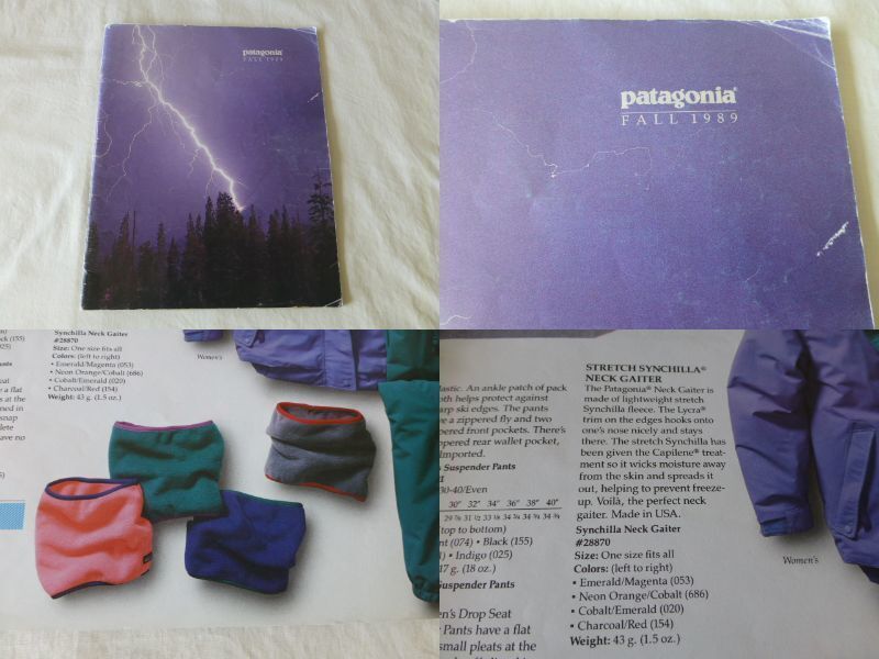 未使用 patagonia FA1989年 STRETCH SYNCHILLA NECK GAITER U.S.A製 ストレッチシンチラネックゲイター パタゴニア PATAGONIA patagonia_画像10