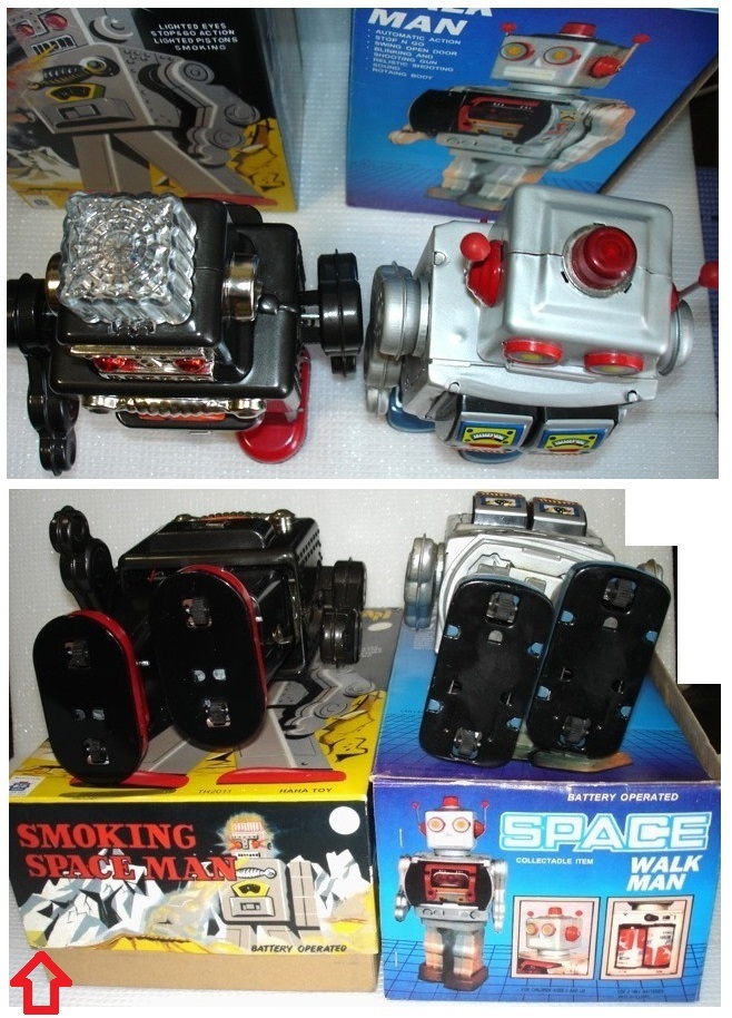 smo- King Space man ( переиздание ) & Space Walkman жестяная пластина * электрический * рабочий товар итого 2 шт. 
