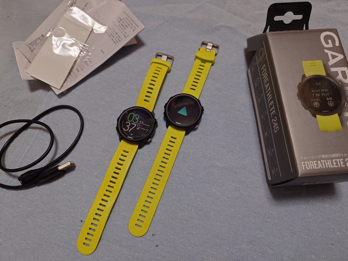 GARMIN ForeAthlete 245 2個セット スマートウォッチ ランニング ant+