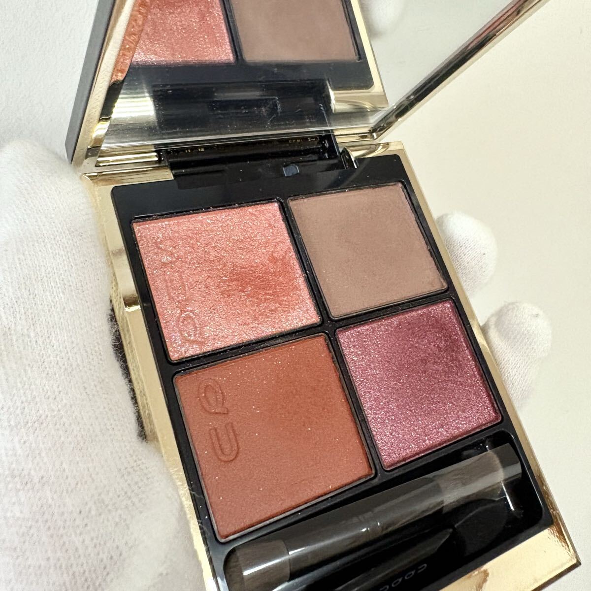 SUQQU スック シグニチャーカラーアイズ2點(diǎn)セット 國內(nèi)正規(guī)品 13 爛漫染 RANMANZOME 14 夕琥箔 YUUKOHAKU アイシャドウ チップブラシ未使用