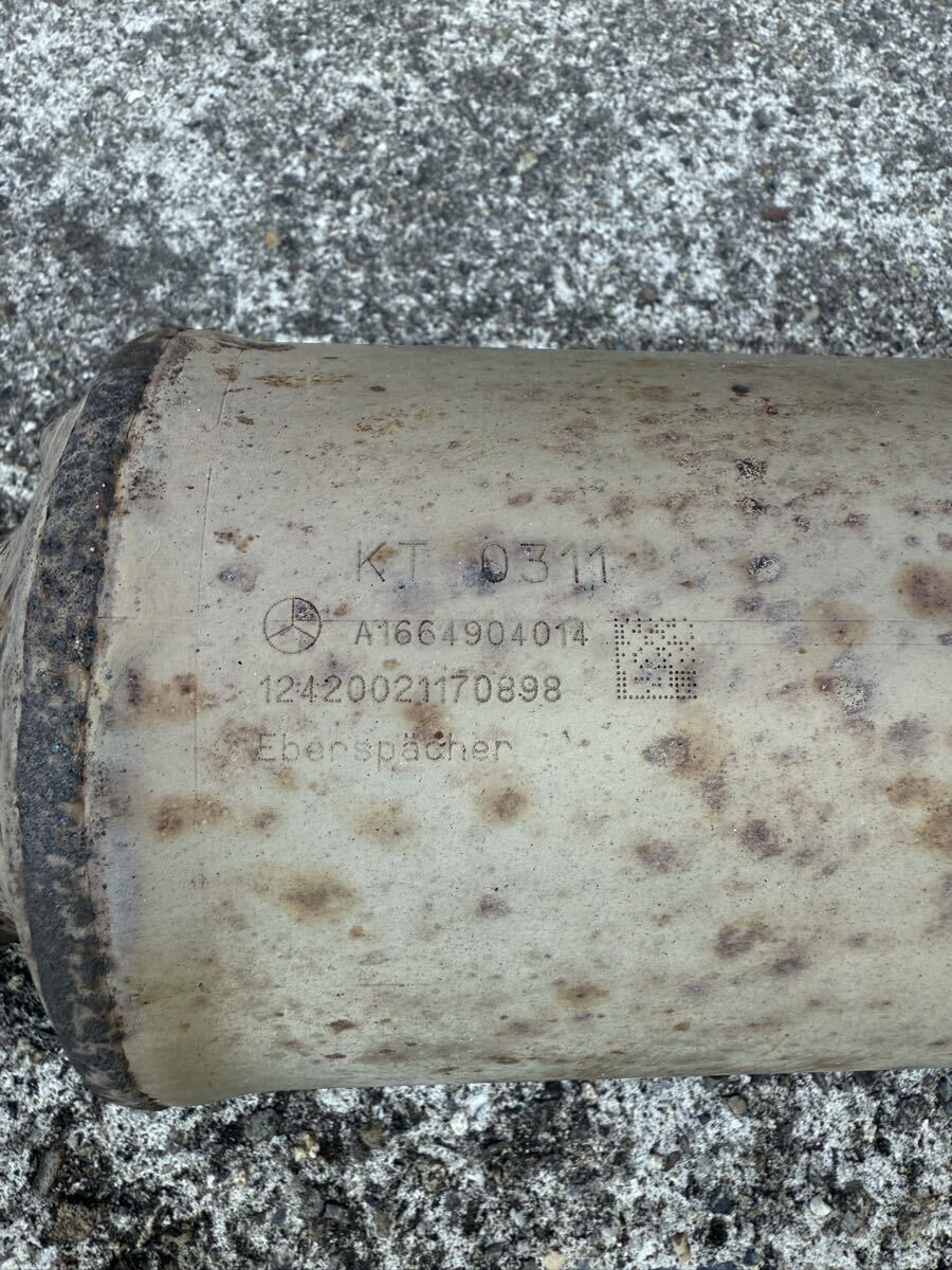 触媒　キャタライザー　左側　メルセデスベンツ ML350 W166 Mクラス　A1664904014 166057 Mercedes Benz 排ガス_画像6