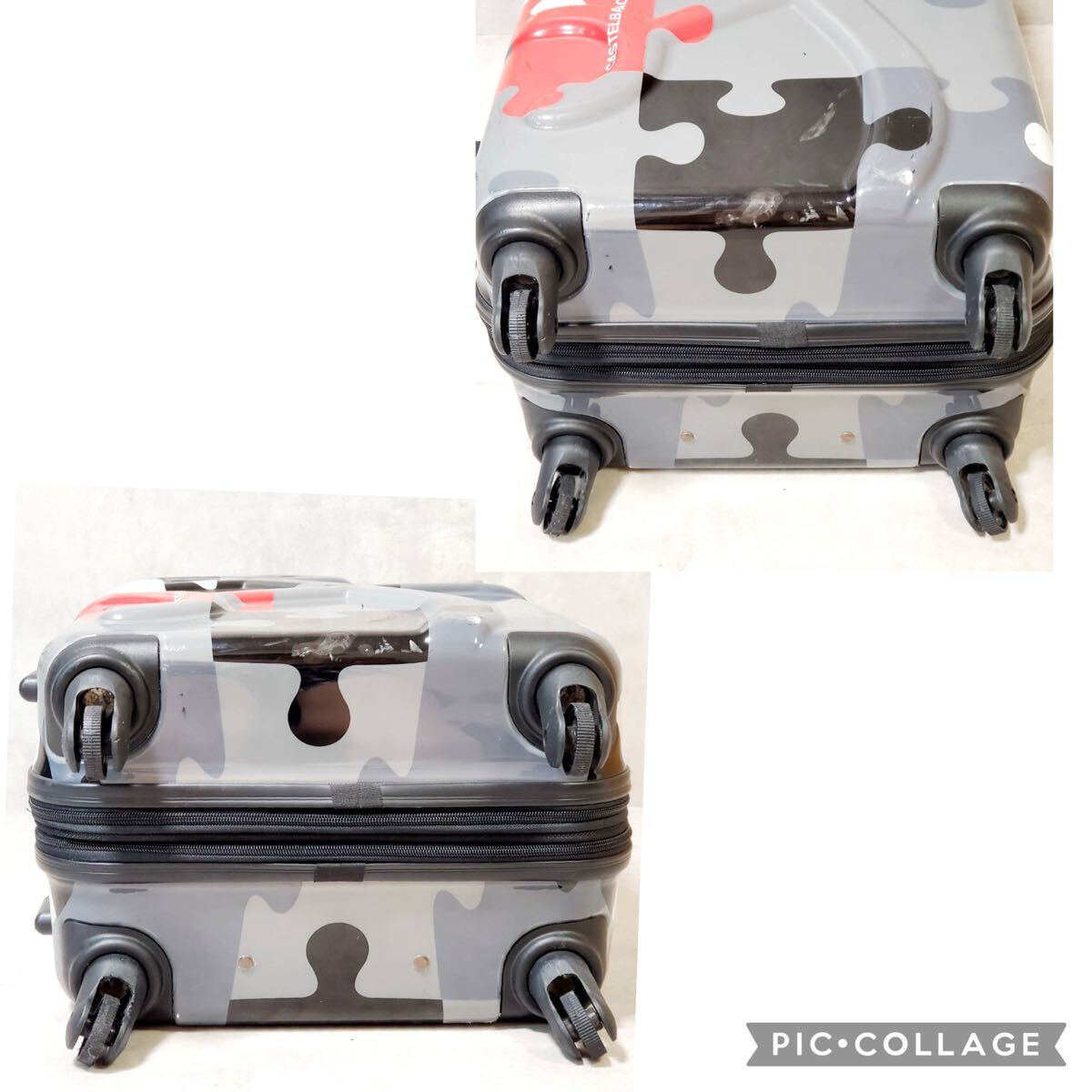 美品✨️ カステルバジャック CASTELBAJAC キャリーケース ブラウン CASTELBAJAC カステルバジャック PAZZLEスーツケース キャリー