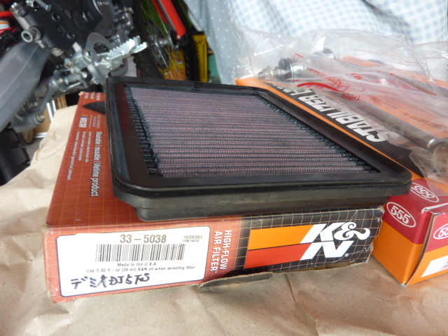  Demio DJ5FS k&N оригинальный сменный модель воздушный фильтр .555 stabi ссылка 2 шт. комплект 