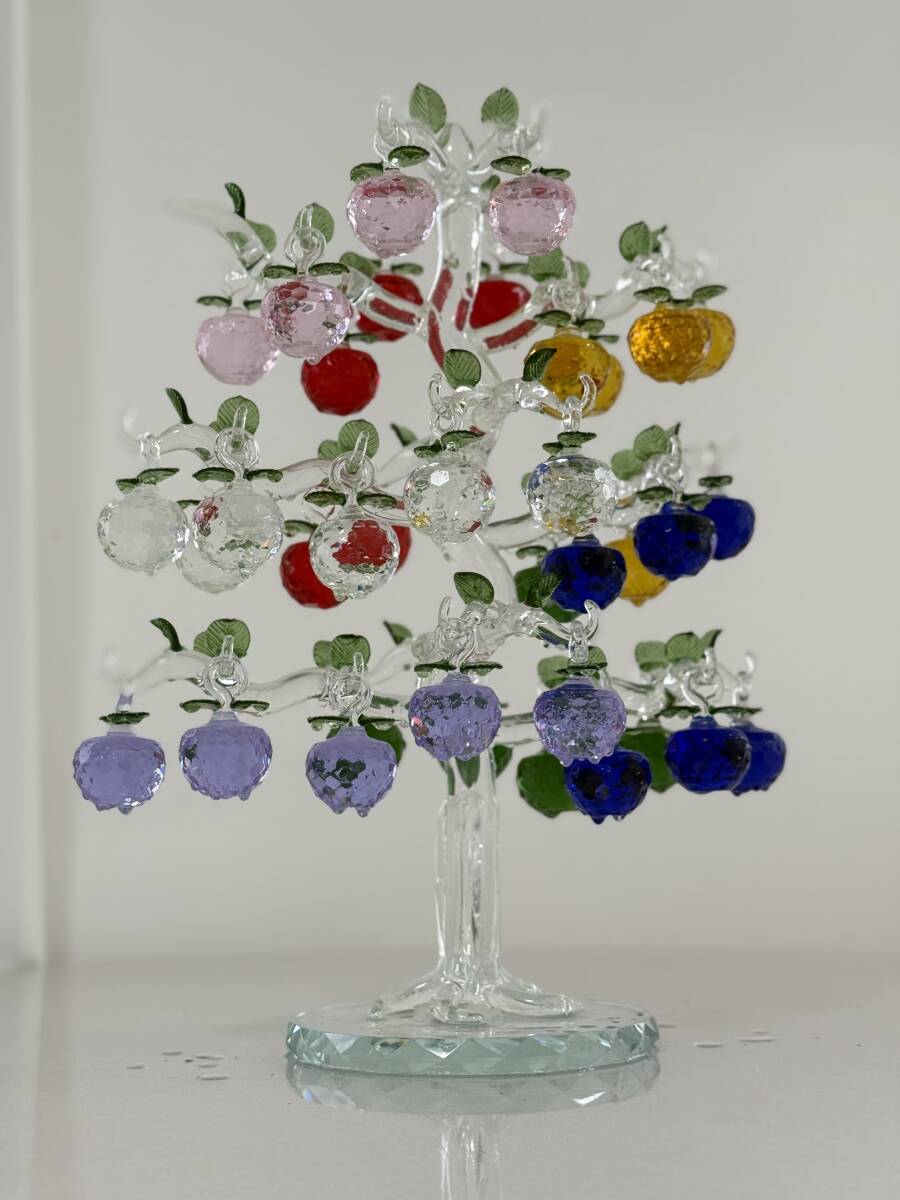 送料無料 クリスタルアップルツリー 高さ46cm 光り輝く癒しインテリア　 風(fēng)水 健康?豊かさを唿ぶ開運ギフト おしゃれサンキャッチャー