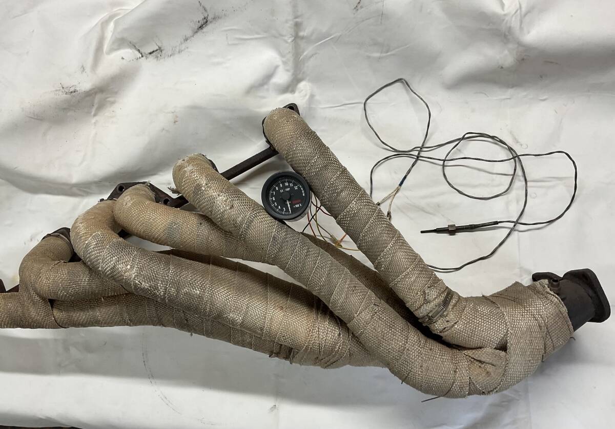 ハコスカ　L型E/G タコ足　排気溫計(jì)付　ジャンク