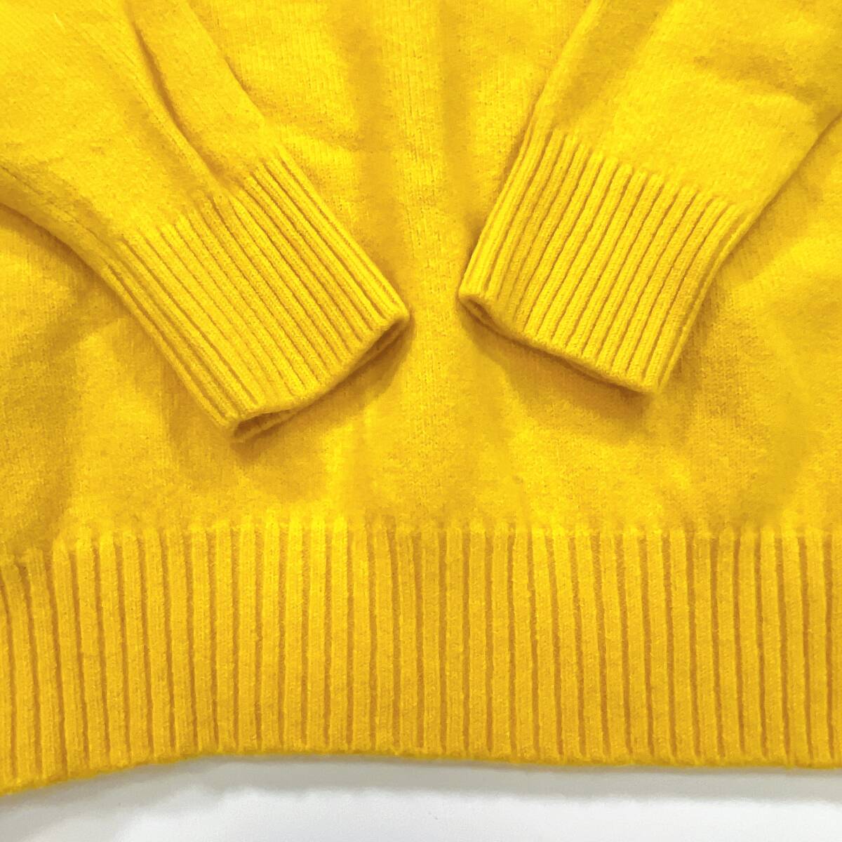 MACKINTOSH PHILOSOPHY マッキントッシュフィロソフィー ウールセーター 黄色 毛100％ 三陽商会 レディース 38 M ☆583ｙ_画像5