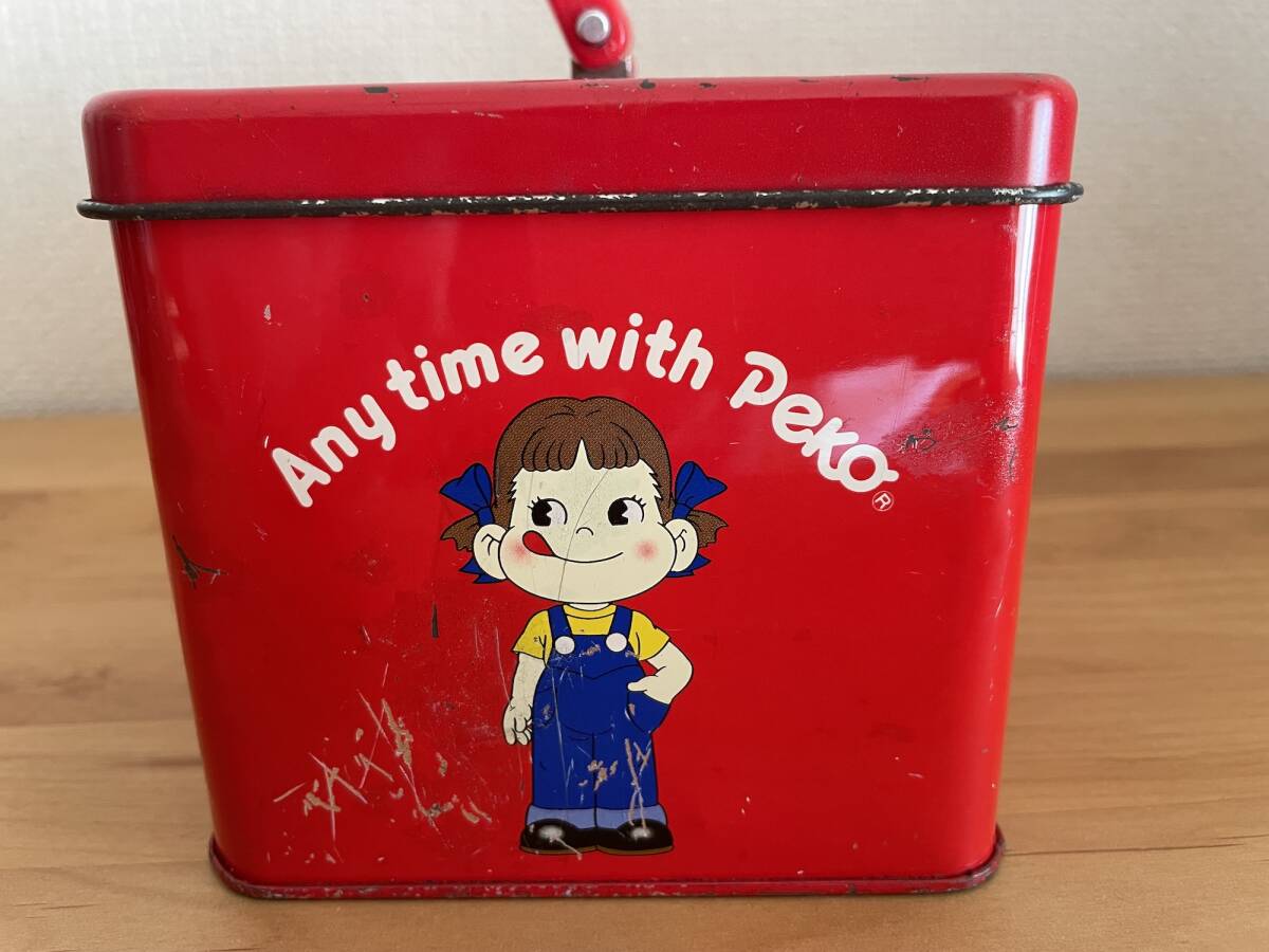 ペコちゃん 缶バッグ ペコ缶 1980年代 昭和レトロ 不二家 お菓子缶_画像5
