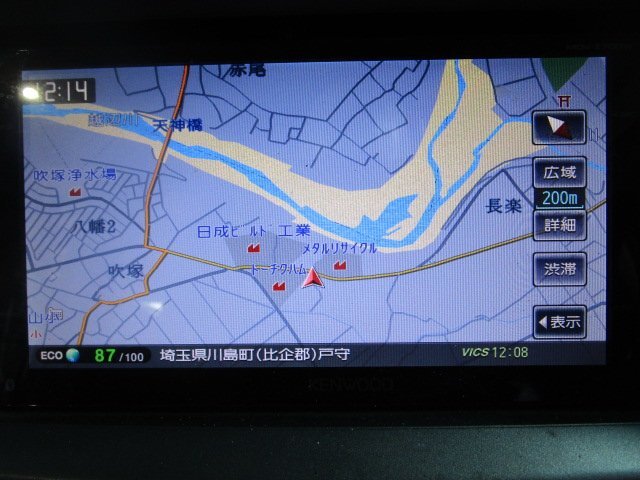 [80P:B7] ケンウッド MDV-Z700W メモリーナビ DVD USB フルセグ Bluetoothオーディオ 地図データ2012年 ※開閉やや難あり_画像4