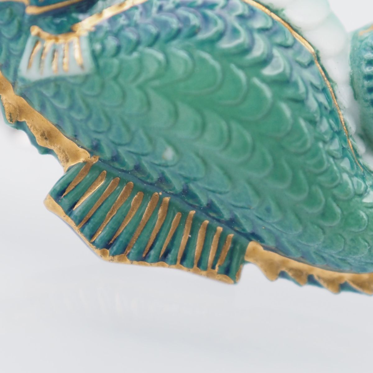 Y845 1円 俊兼 としかね TOSHIKANE JAPAN トシカネ 有田焼 焼き物 陶器 タツノオトシゴ モチーフ シルバー ラペル ピンブローチ タイタック