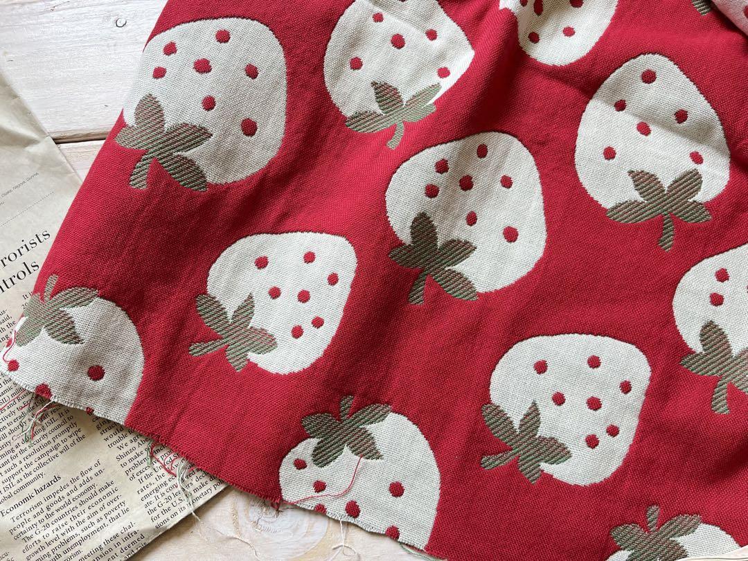 ■0.5m■延長可能■ベビー おくるみ■綿ジャカード五重ガーゼ　◇いちごちゃん_画像5