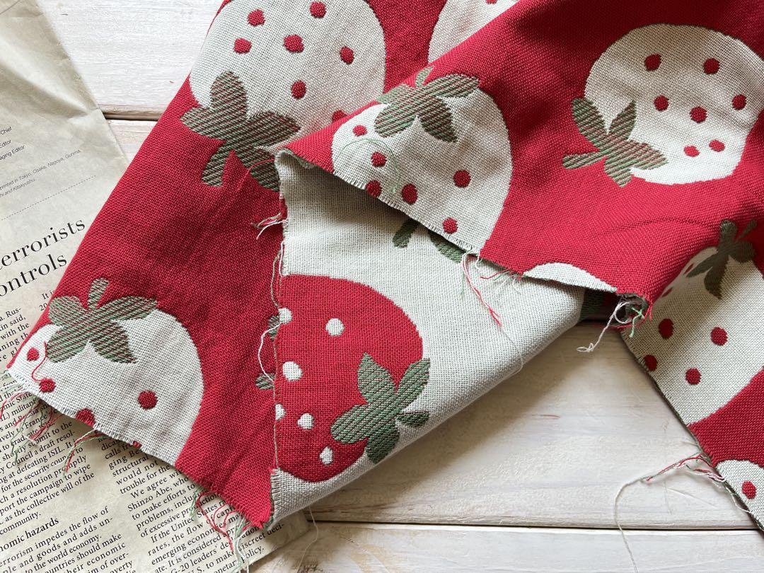 ■0.5m■延長可能■ベビー おくるみ■綿ジャカード五重ガーゼ　◇いちごちゃん_画像6