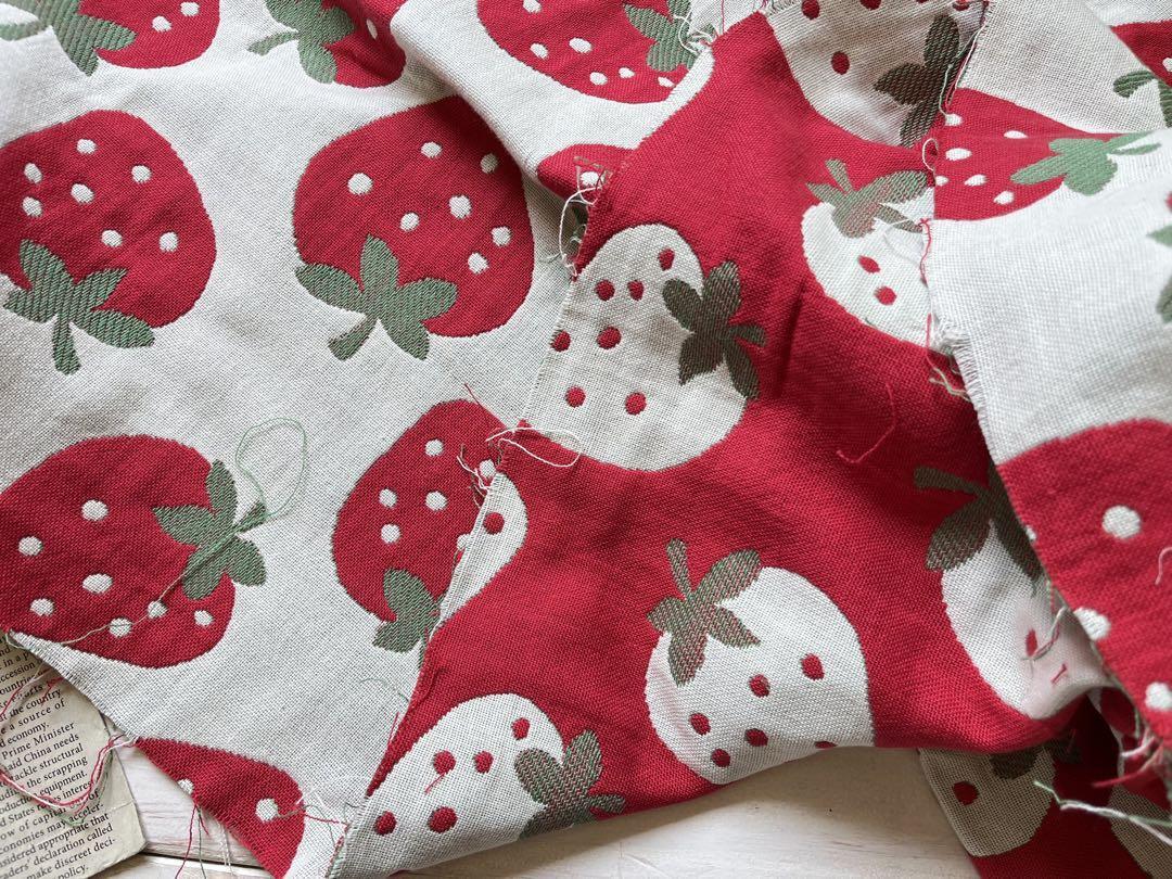 ■0.5m■延長可能■ベビー おくるみ■綿ジャカード五重ガーゼ　◇いちごちゃん_画像7