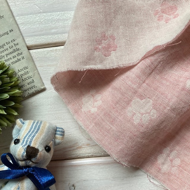 ◇0.5 ｍ◇延長可能■再入荷■オーガニックコットン100％■ダブルガーゼリバーシブル肉球■ミント_画像8