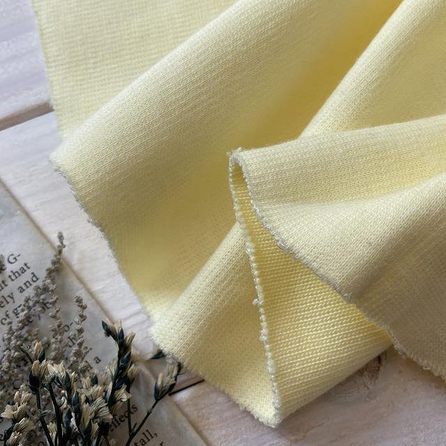 ◇0.5ｍ◇延長可能◇◇■布・ニット■ダブルフェイスニット　カスタード_画像1