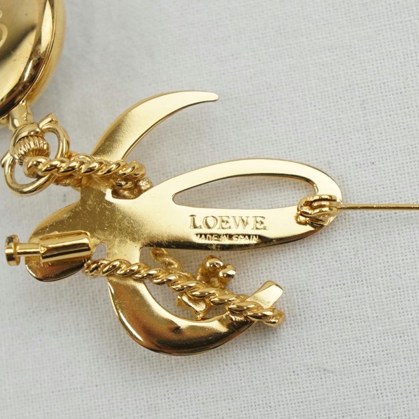 1円【一般中古】LOEWE ロエベ/アナグラム ピンブローチウォッチ/クオーツ/67