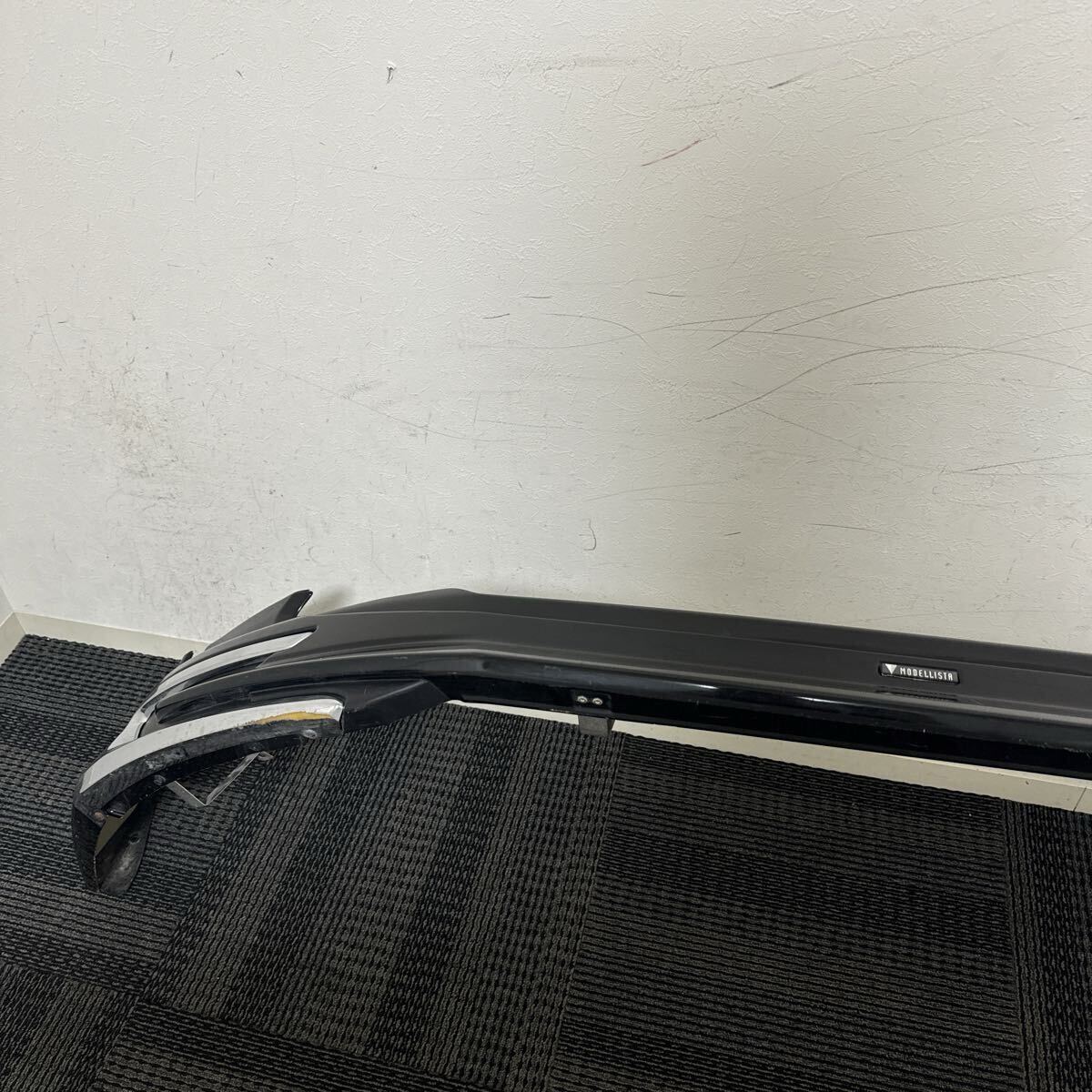 中古 トヨタ ZSU60W ZSU65W AVU65W 60系 后期 ハリアー 純正オプション モデリスタ ver1 フロントスポイラー 黒 ブラック