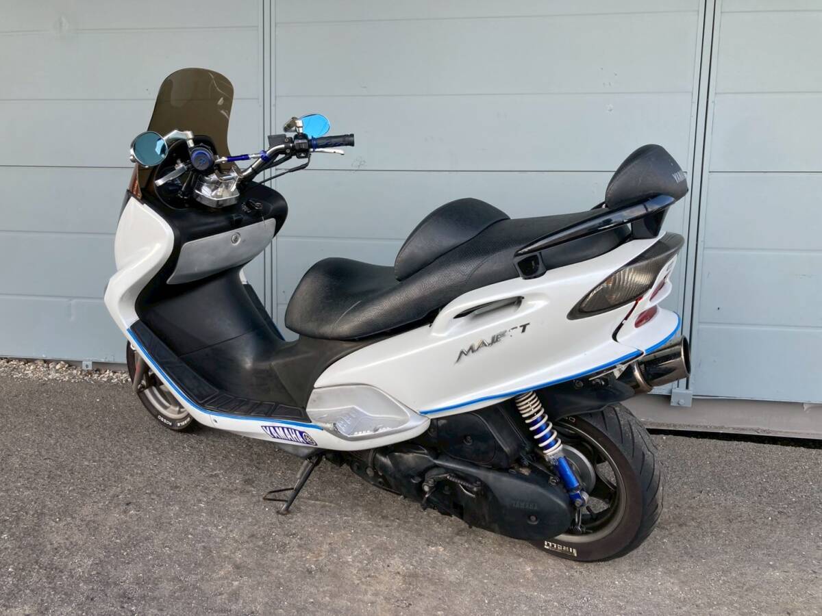 神戸明石発！ヤマハ マジェスティ125(LPRSE27107A)流行りの原付二種?修理レストアベースにいかがでしょう☆彡検）シグナスアドレス