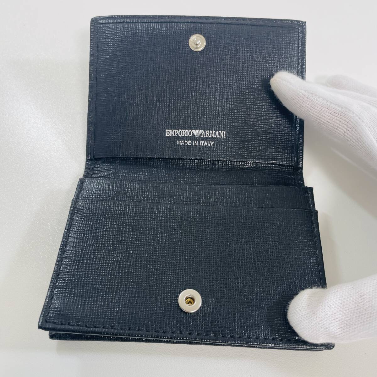 A060 EMPORIO ARMANI アルマーニ 名刺入れ ★1円スタート★1スタ 09140929