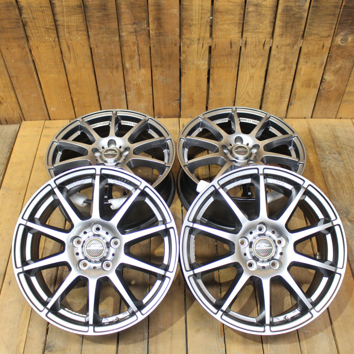 C-HR オデッセイ エスティマ RAV4 CX-30 CX-5 CX-8 マツダ6 レヴォーグ ヴェゼル等 17インチ 7J+48 5H-114.3 アルミホイール4本SET_画像2