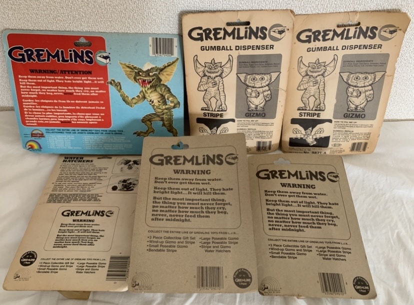希少 當(dāng)時(shí)物 LJN 6種セット グレムリン GREMLINS ギズモ ストライプ フィギュア 1984年 アメリカ制 ビンテージ 80's 映畫(huà) 藤原ヒロシ NIGO 