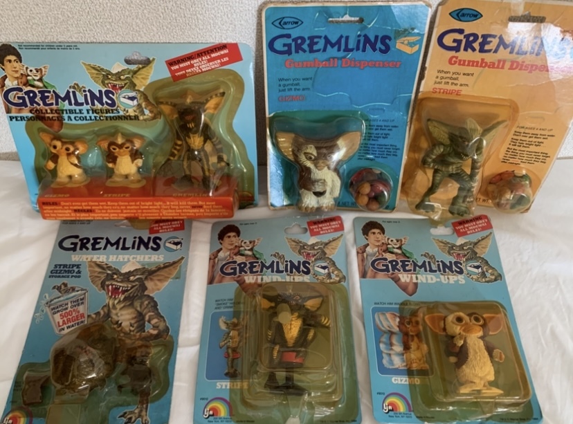 希少 當(dāng)時(shí)物 LJN 6種セット グレムリン GREMLINS ギズモ ストライプ フィギュア 1984年 アメリカ制 ビンテージ 80's 映畫(huà) 藤原ヒロシ NIGO 