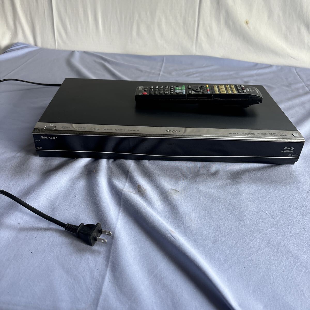 SHARP シャープ BD-W1600 ブルーレイディスクレコーダー AQUOS HDD/BDレコーダー 中古現状保管品