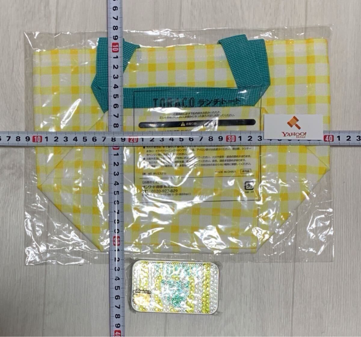 未開封 非売品 バッグ★未使用 キラキラ 空缶★阪神タイガース★TORACO トラコ★阪神 Tigers グッズ ランチ トート タブレット ケース ロゴ_画像3