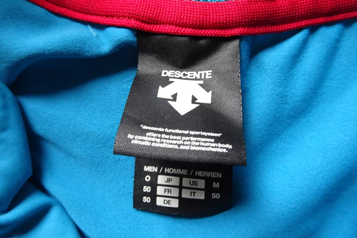 DESCENTE Move Sport/デサント/DAT-1105/半袖トラックジャケット/ストレッチ性素材/前ジップアップ/スポーツ/水色/Oサイズ(9/26R7)