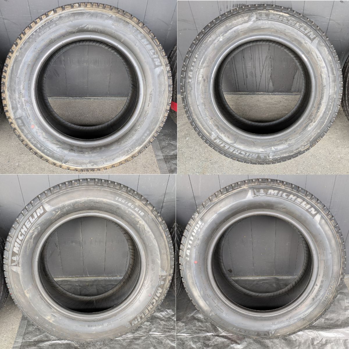 中古タイヤ ミシュラン LATITUDE TOUR HP 265/60R18 110H 2021年製 4本セット (104_画像3