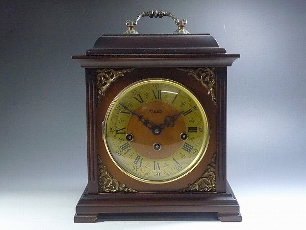 8025T02*9B▲LAURIS 西ドイツ制　機(jī)械式手巻きウエストミンスターチャイム 置時(shí)計(jì) TL402 89.59 アンティーク ALRON