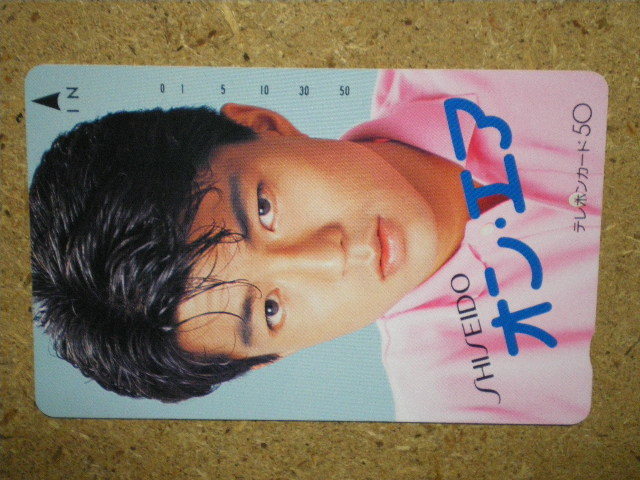 nakam・110-27221　仲村トオル　資生堂　50度数　未使用　テレカ a_画像1