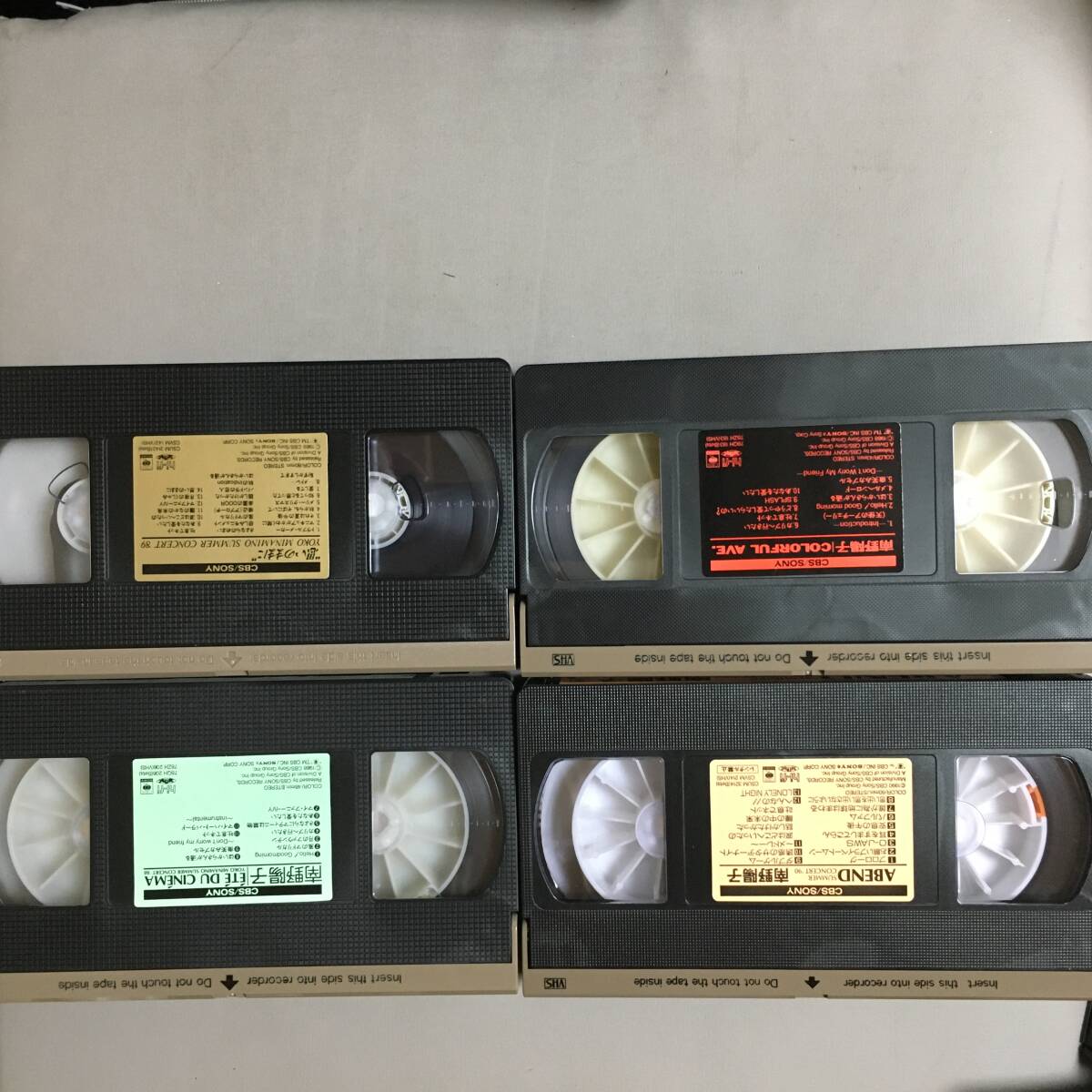 VHS 南野陽(yáng)子 サマーコンサート へんなの!! へんなの あいつ カールスモーキー金田充史容疑者 ETE DU CINEMA 思いのままに ABEND カラフル