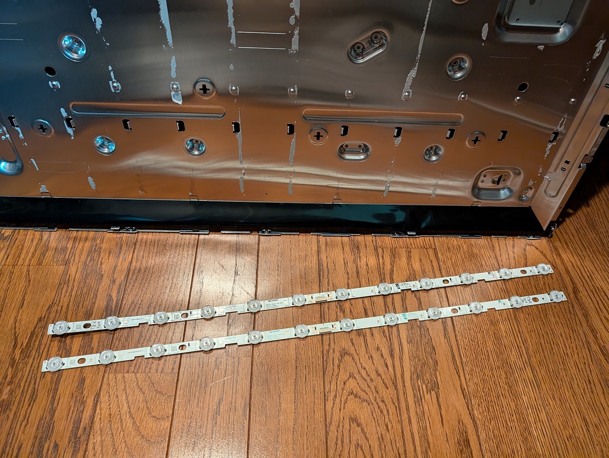 REGZA 58Z20X LEDバックライト【2本 1列分セット】技術サポート可 6V チップ搭載 LEDバー バックライト SHARP 58inch 15AUT WS V2.0_画像2