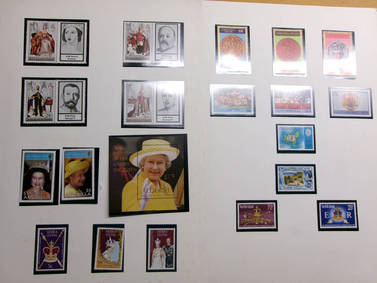 (U093) Elizabeth 2. относящийся. каждый страна марка 17 leaf