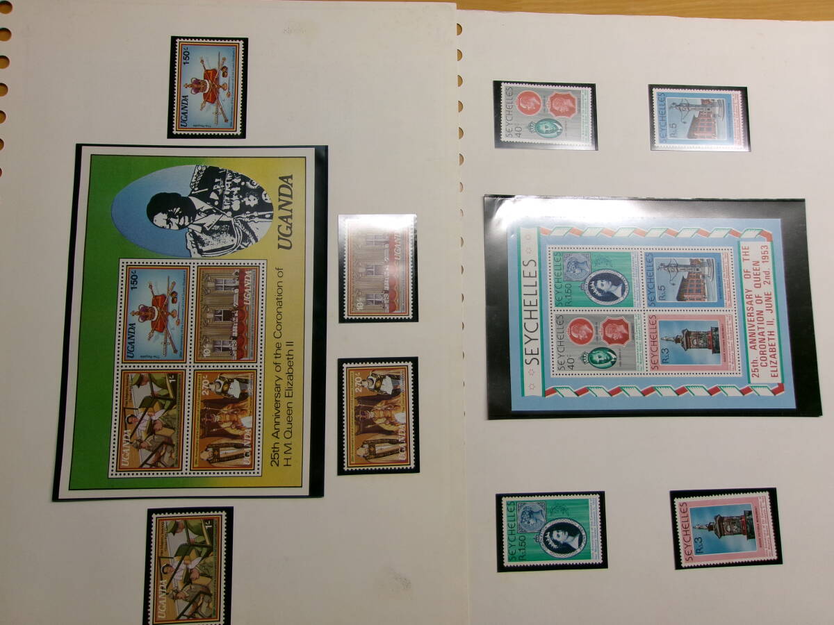 (U093) Elizabeth 2. относящийся. каждый страна марка 17 leaf