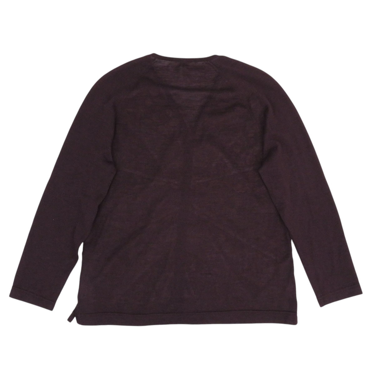 エルメス AUX PAY DES EPICES シルク 切替 ニット レディース ブラウン HERMES 中古 【アパレル?小物】