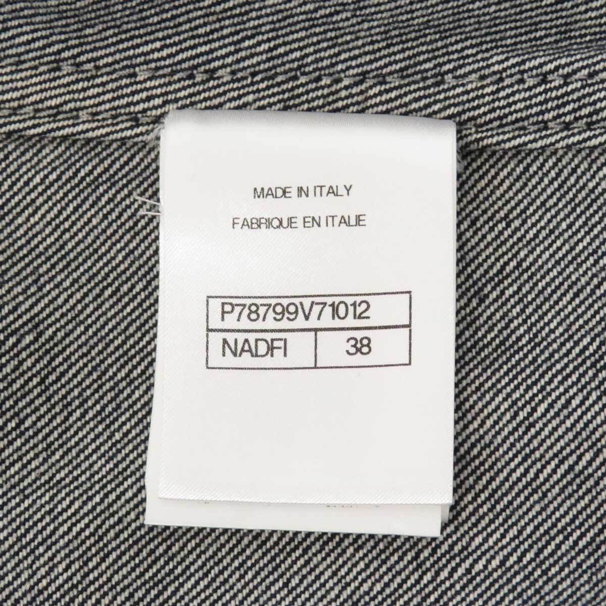 シャネル ココマーク ロングスリーブ デニムジャケット P78799V71012 レディース ブルー CHANEL [美品] 中古 【アパレル?小物】