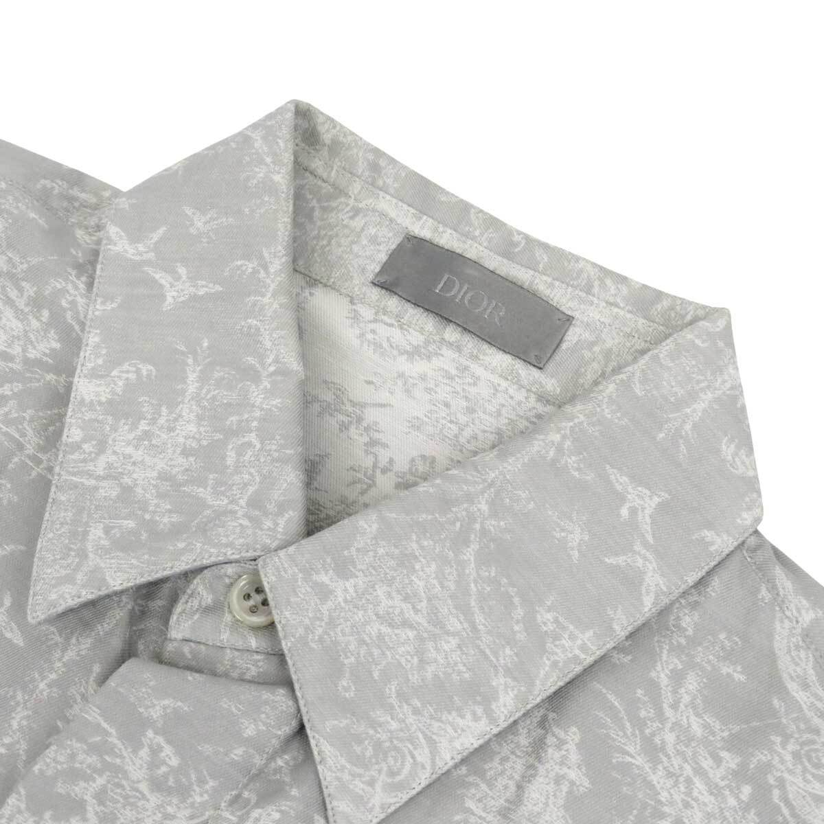 ディオール トワルドジュイ コットン ロングスリーブ シャツ 923C501W8455 メンズ グレー Dior 中古 【アパレル?小物】