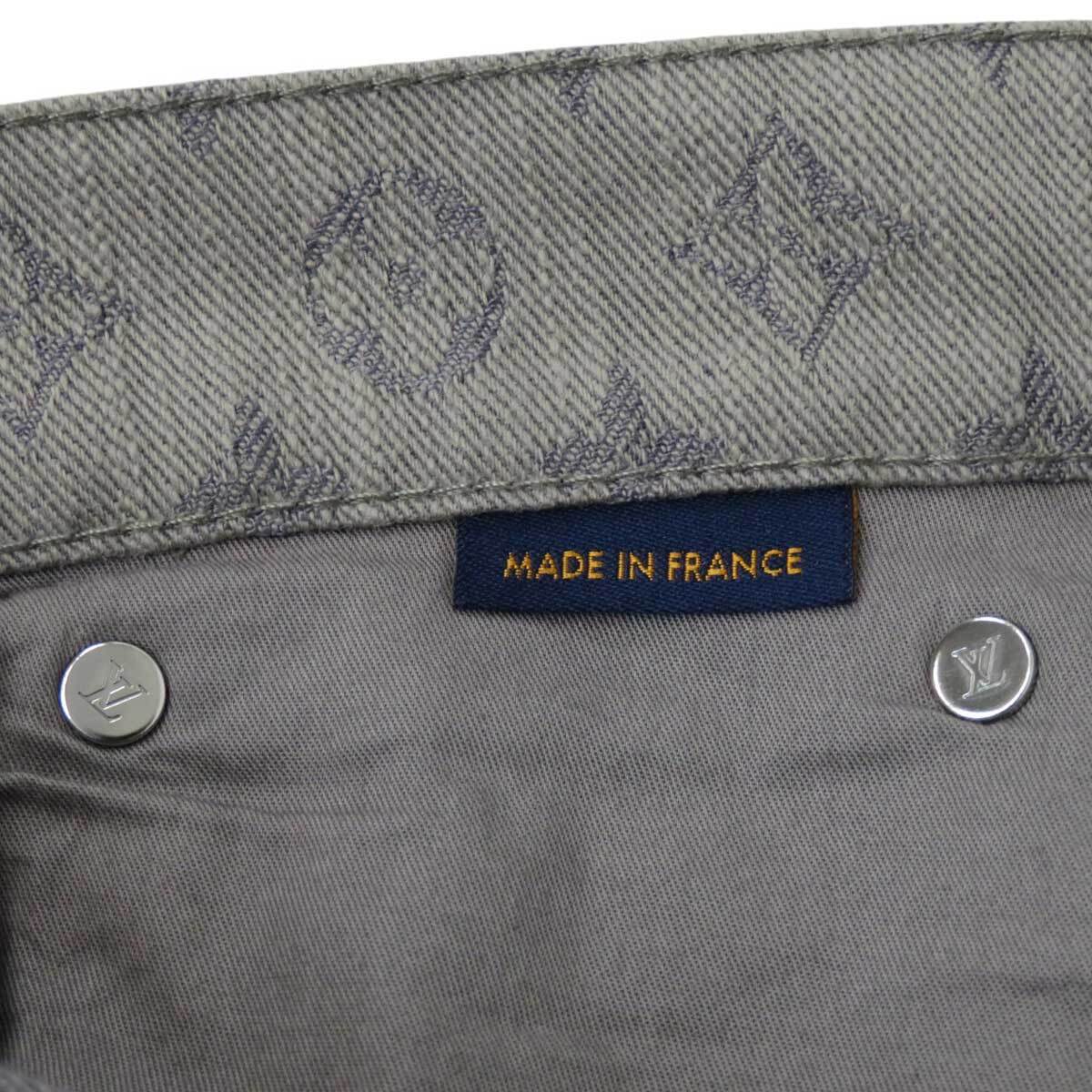 ルイヴィトン モノグラム ストレート デニムパンツ RM211Q QJQ HHD20W メンズ グレー LOUIS VUITTON 中古 【アパレル?小物】